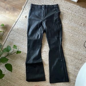 ZARA FAUX LEATHER PANTS